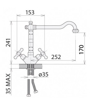 Смеситель Welle Amalia 59008T4HO