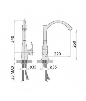 Смеситель Welle Odelia BE56202RC