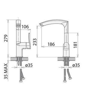Смеситель Welle Kate CB56177D