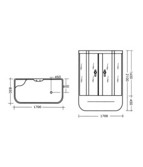 Гидробокс Miracle TS8009-1/Rz