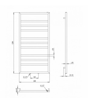 Полотенцесушитель Paladii Tenero КВ120