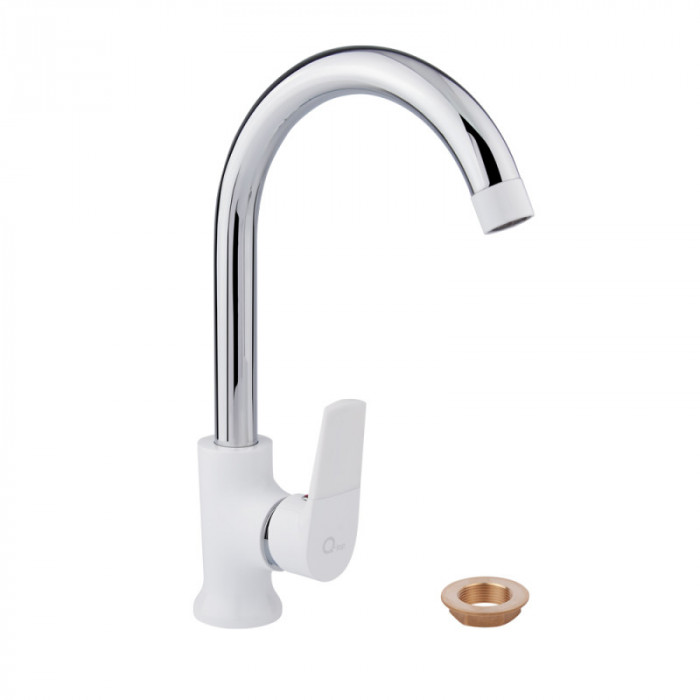 Змішувач Qtap Polaris WHI 007F