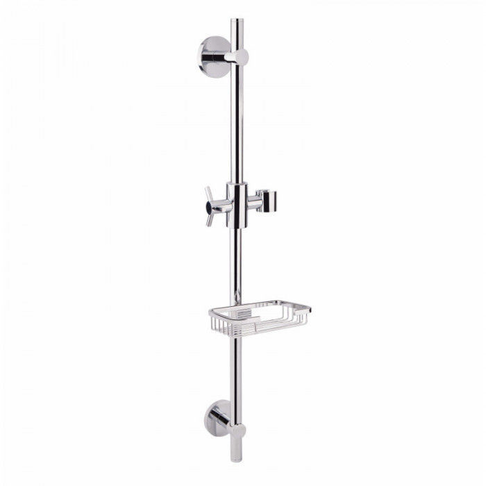 Стойка универсальная Qtap Sprha 700 мм с полкой QT003 Chrome (SD00031253)