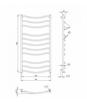 Полотенцесушитель Paladii Смайл СМу505