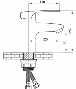 Смеситель Qtap Hansberg CRM 001F