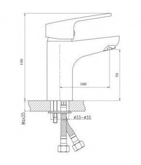 Смеситель Qtap Polaris WHI 001