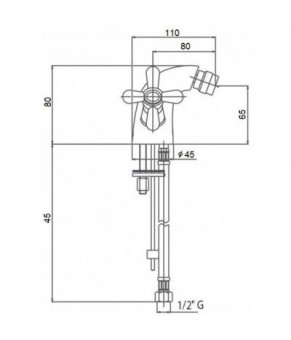 Смеситель Qtap Dominox CRM 161A