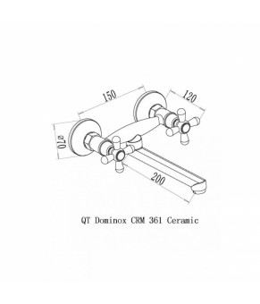 Смеситель Qtap Dominox CRM 361