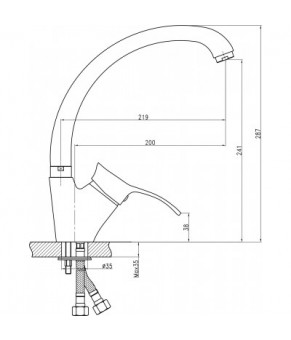 Смеситель Qtap Eris СRM 007