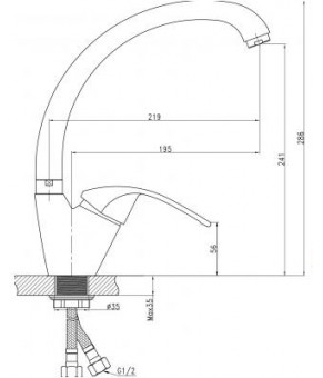 Смеситель Qtap Hansberg CRM 008F