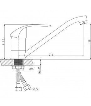 Смеситель Qtap Mars СRM 003