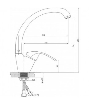 Смеситель Qtap Mars СRM 007F
