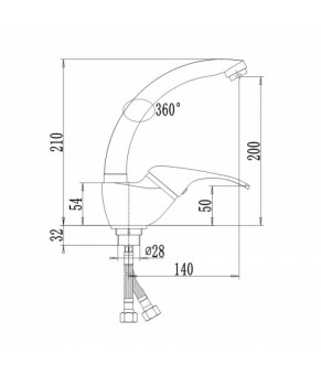 Смеситель Qtap Smart CRM 008F-1