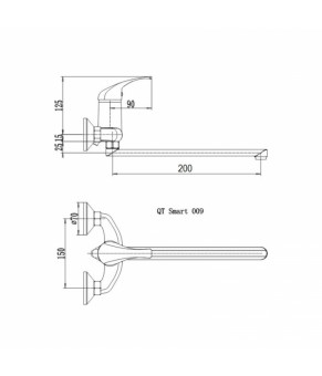 Смеситель Qtap Smart СRM 009