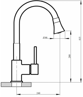 Смеситель Qtap Spring CRB 007F-1