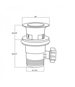 Донный клапан Qtap L01