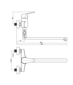 Смеситель Qtap Onix CRM 005