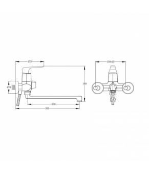 Смеситель Qtap Polaris WHI 005