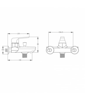 Смеситель Qtap Polaris WHI 006