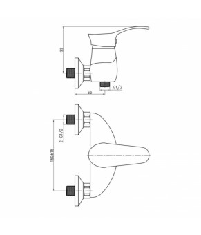Смеситель Qtap Eris СRM 010