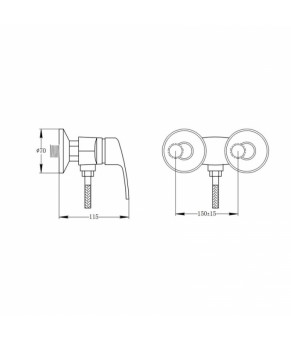 Смеситель Qtap Polaris WHI 010