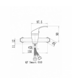 Смеситель Qtap Smart СRM 010