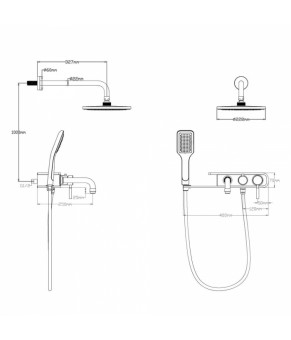 Душевая панель Qtap 1110 WHI