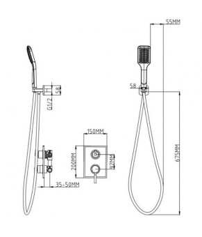 Смеситель Qtap 1112 CRM
