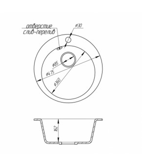 Кухонная мойка Fosto SGA-420 D470 FOSD470SGA420