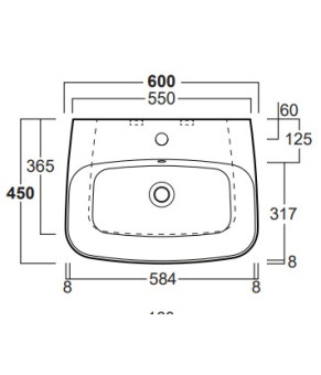 Умывальник Simas BB10