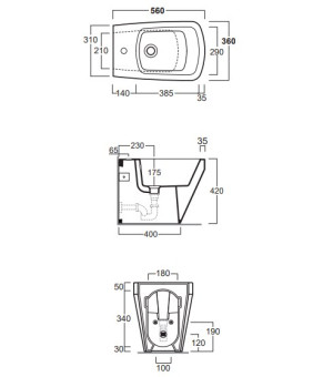 Биде Simas BB04F91