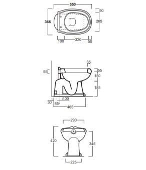 Унітаз Simas AR801