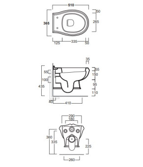 Унитаз Simas AR841 AR006