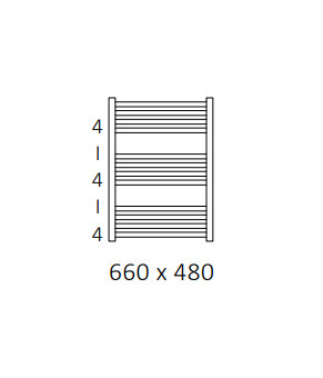 Полотенцесушитель Terma Fiona 660x480 мм WGFIN066048