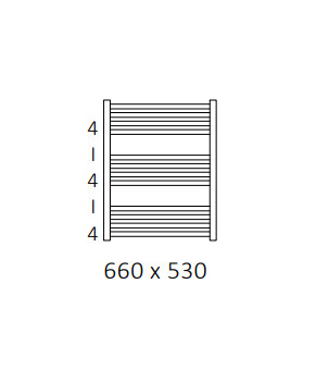 Полотенцесушитель Terma Fiona 660x530 мм WGFIN066053