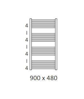 Полотенцесушитель Terma Fiona 900x480 мм WGFIN090048