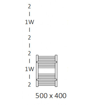 Полотенцесушитель Terma Lima 500x400 мм WGLIM050040