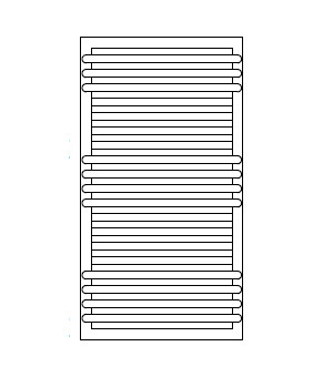 Полотенцесушитель Terma POC 2 840x450 мм WGZUL084045