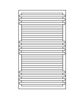 Полотенцесушитель Terma POC 2 840x500 мм WGZUL084050