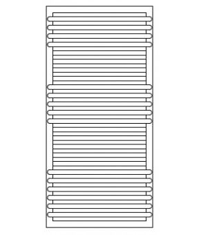 Полотенцесушитель Terma POC 2 1040x500 мм WGZUL104050