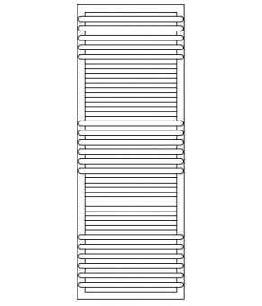 Полотенцесушитель Terma POC 2 1240x450 мм WGZUL124045