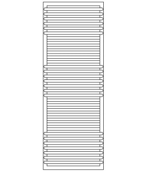 Полотенцесушитель Terma POC 2 1400x500 мм WGZUL140050