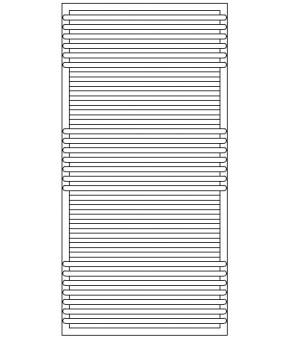 Полотенцесушитель Terma POC 2 1400x700 мм WGZUL140070