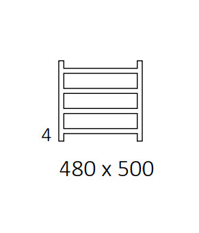 Полотенцесушитель Terma Simple 480x500 мм WGSIM048050