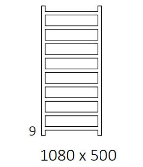 Сушка для рушників Terma Simple 1080x500 мм WGSIM108050