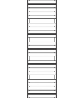 Полотенцесушитель Terma Warp T 1695x500 мм WGWAT169050