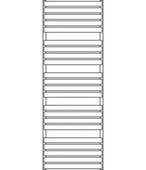 Полотенцесушитель Terma Warp T 1695x600 мм WGWAT169060