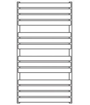 Полотенцесушитель Terma Warp T Bold 1110x600 мм WGWTB111060