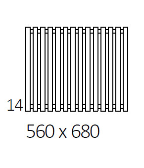 Полотенцесушитель Terma Triga 560x680 мм WGTRG056068