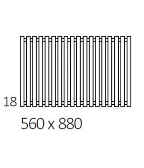 Полотенцесушитель Terma Triga 560x880 мм WGTRG056088